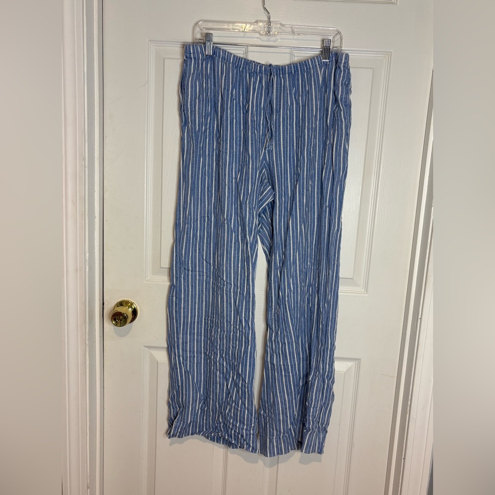 A New Day - Linen Striped Pants